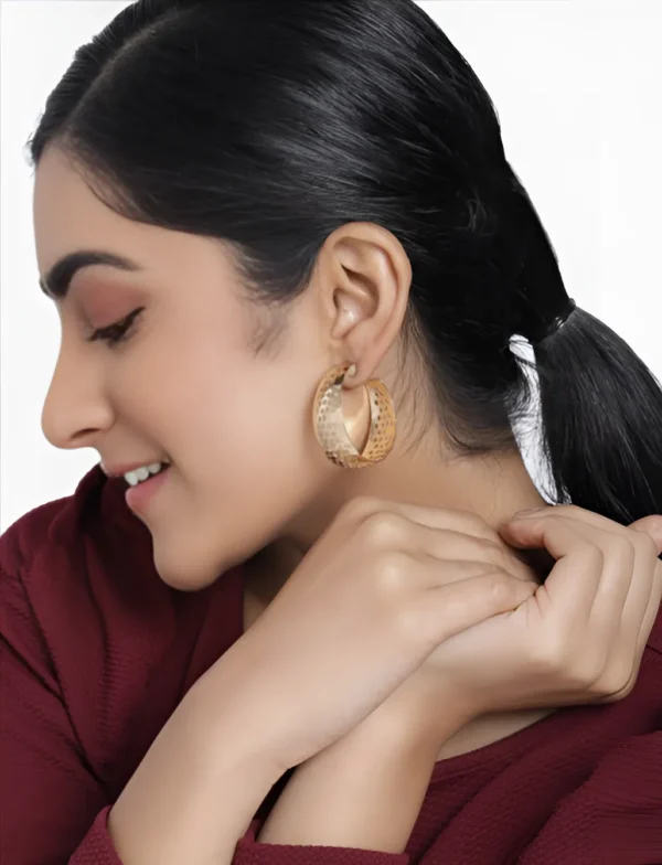 Textured Circular  Hoops