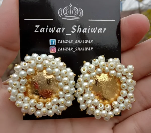 White Pearls Studs