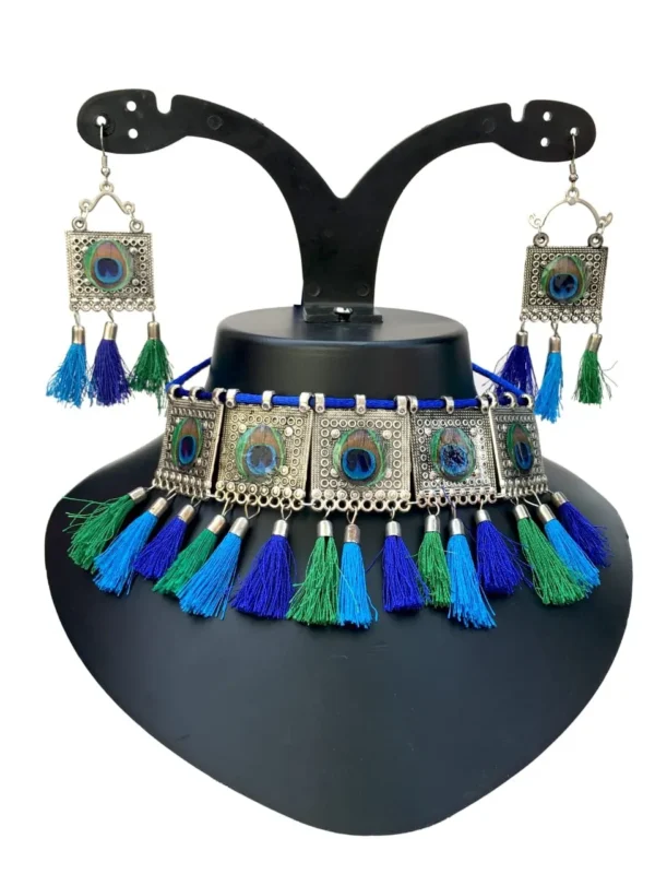 Peacock Tassel Choker